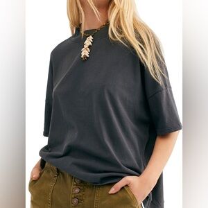 Free People We The Free Distressed T-Shirt (Size S)